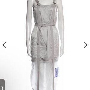 McQ by Alexander McQueen Gray High Low Dress